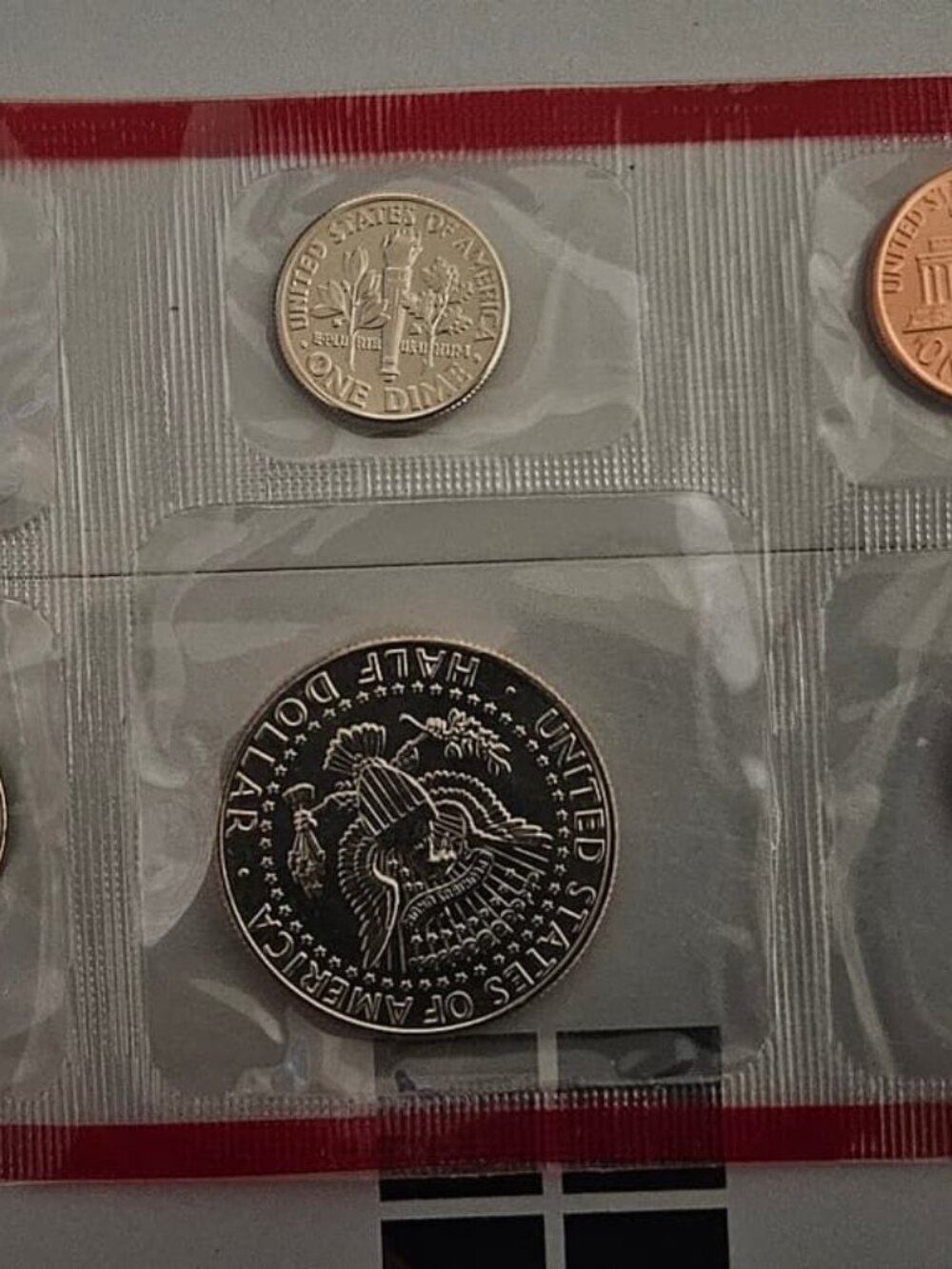Mint Uncirculated 1989 US Denver Coins Sealed Penny Nickel Dime Quarter Kennedy